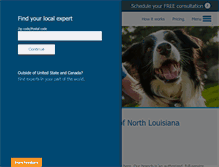 Tablet Screenshot of nlouisiana.invisiblefence.com